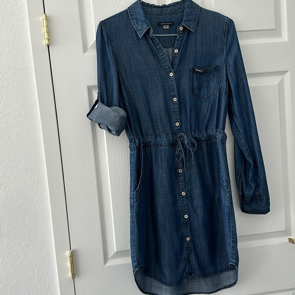 Shirt style denim cloth dress from Tommy Hilfinger